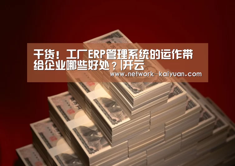 干货!工厂ERP管理系统的运作带给企业哪些好处?|开云(图3) 开元棋牌电脑版